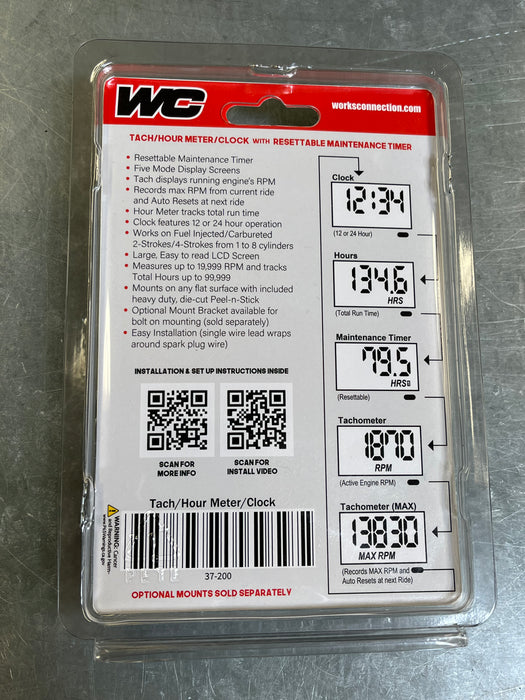 Tachometer / Hour Meter